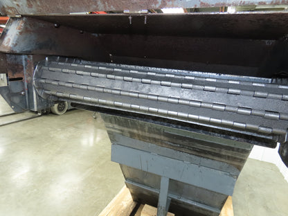 Enomoto 37"W x 8' 4" Chip Conveyor 26"Belt 220V *Needs New Drive Sprockets*