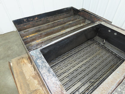 Enomoto 37"W x 8' 4" Chip Conveyor 26"Belt 220V *Needs New Drive Sprockets*