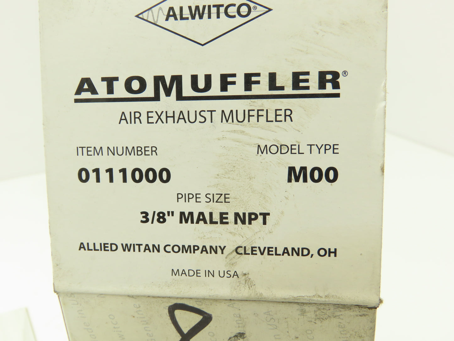 Allied Witan M00 Alwitco AtoMuffler 3/8" NPT 125PSI Max Pressure Lot of 4