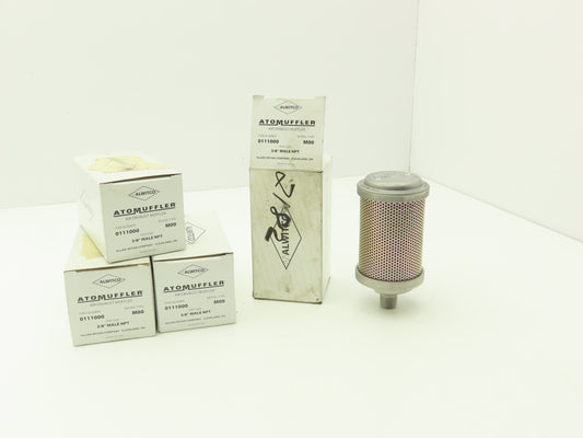 Allied Witan M00 Alwitco AtoMuffler 3/8" NPT 125PSI Max Pressure Lot of 4