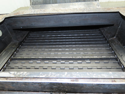Enomoto 37"W x 8' 4" Chip Conveyor 26"Belt 46" Discharge 220V *READ*