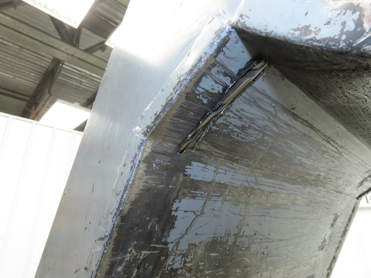 Enomoto 37"W x 8' 4" Chip Conveyor 26"Belt 46" Discharge 220V *READ*
