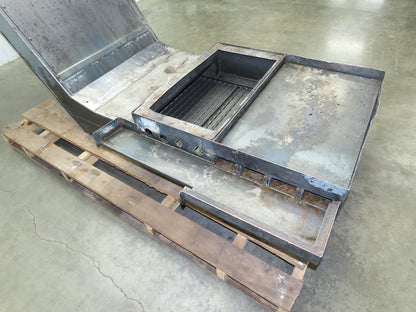 Enomoto 37"W x 8' 4" Chip Conveyor 26"Belt 46" Discharge 220V *READ*