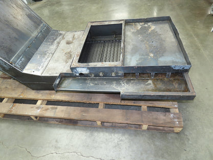Enomoto 37"W x 8' 4" Chip Conveyor 26"Belt 46" Discharge 220V *READ*