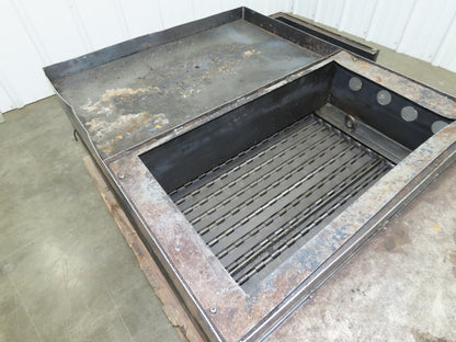 Enomoto 37"W x 8' 4" Chip Conveyor 26"Belt 46" Discharge 220V *READ*