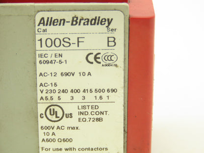 Allen Bradley 100S-C43EJ14C 3 Pole Contactor Safety Control Relay 24VDC Coil