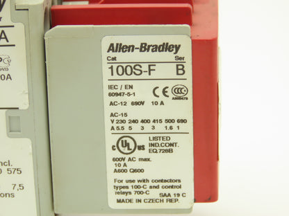 Allen Bradley 100S-C09EJ14C 4 Pole Contactor Safety Control Relay 24VDC Coil