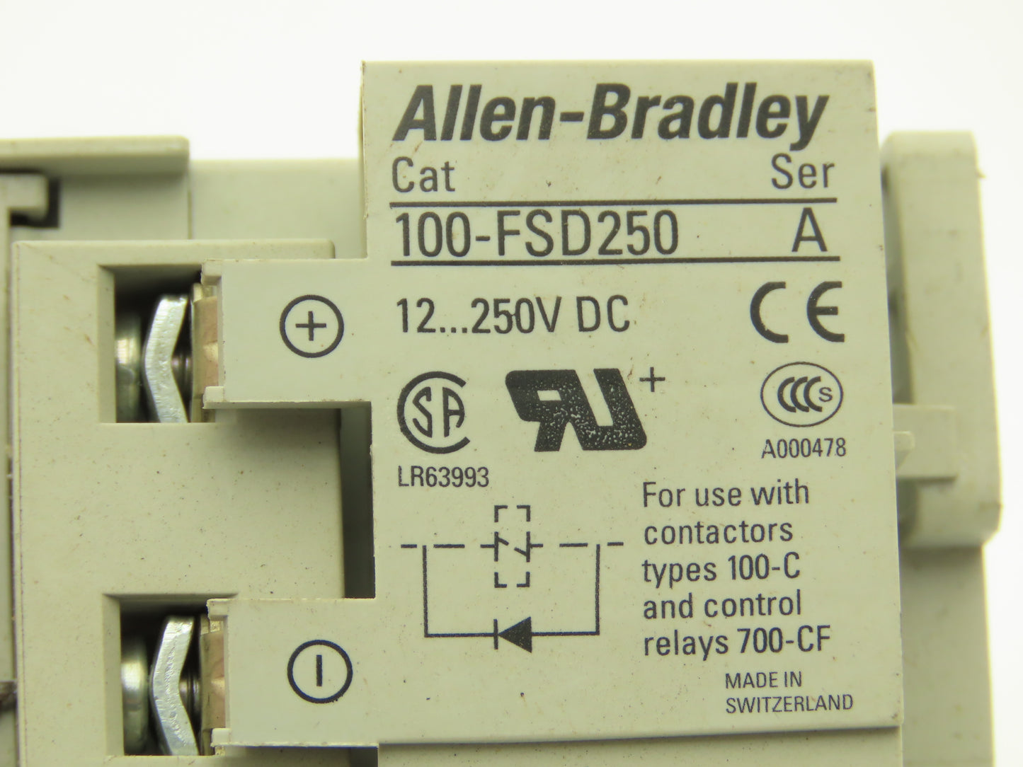 Allen Bradley 100S-C09EJ14C 4 Pole Contactor Safety Control Relay 24VDC Coil