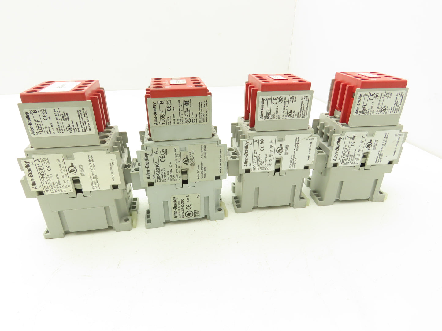 Allen Bradley 4 Pole Contactor Safety Control Relay 24VDC Coil Lot of 4