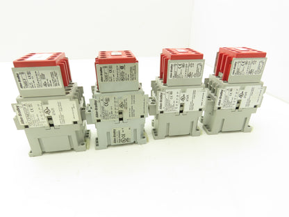 Allen Bradley 4 Pole Contactor Safety Control Relay 24VDC Coil Lot of 4
