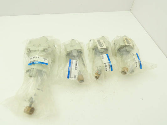 SMC AL40-N03-3Z-A / AL40-N04-3Z-A / AL40-N06-3Z-A Lubricator Mixed Lot of 4