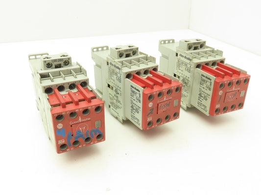 Allen Bradley 4 Pole Contactor Safety Control Relay 120V Coil Lot of 3