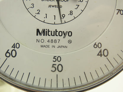 Mitutoyo No 4887 Dial Drop Indicator Gage .001"-3.000" 1"Range  -READ-