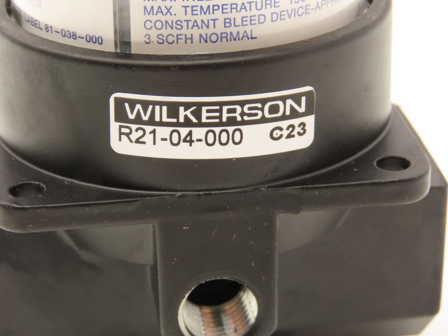 Wilkerson R21-04-000 Pneumatic Air Pressure Regulator Dial-Air 0-160psi