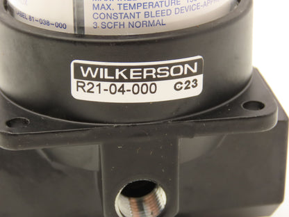Wilkerson R21-04-000 Pneumatic Air Pressure Regulator Dial-Air 0-160psi