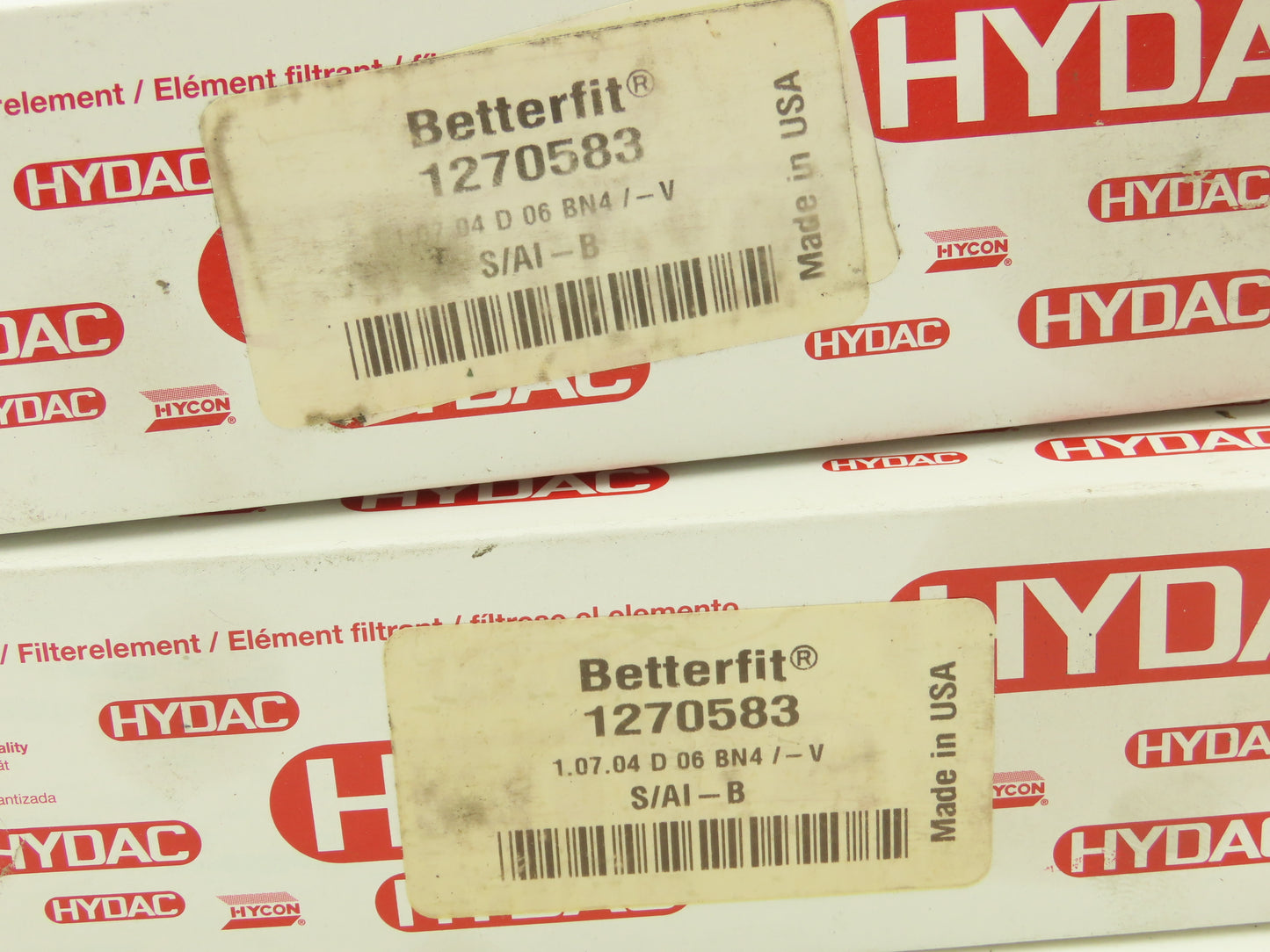 Hydac 1270583 1.07.04D06BN4/-V Hycon Hydraulic Filter Lot of 3