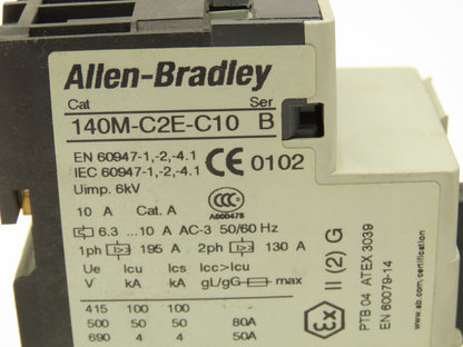 Allen Bradley 140M-C2E-C10 Circuit Breaker Motor Protection 6.3-10A Lot of 4