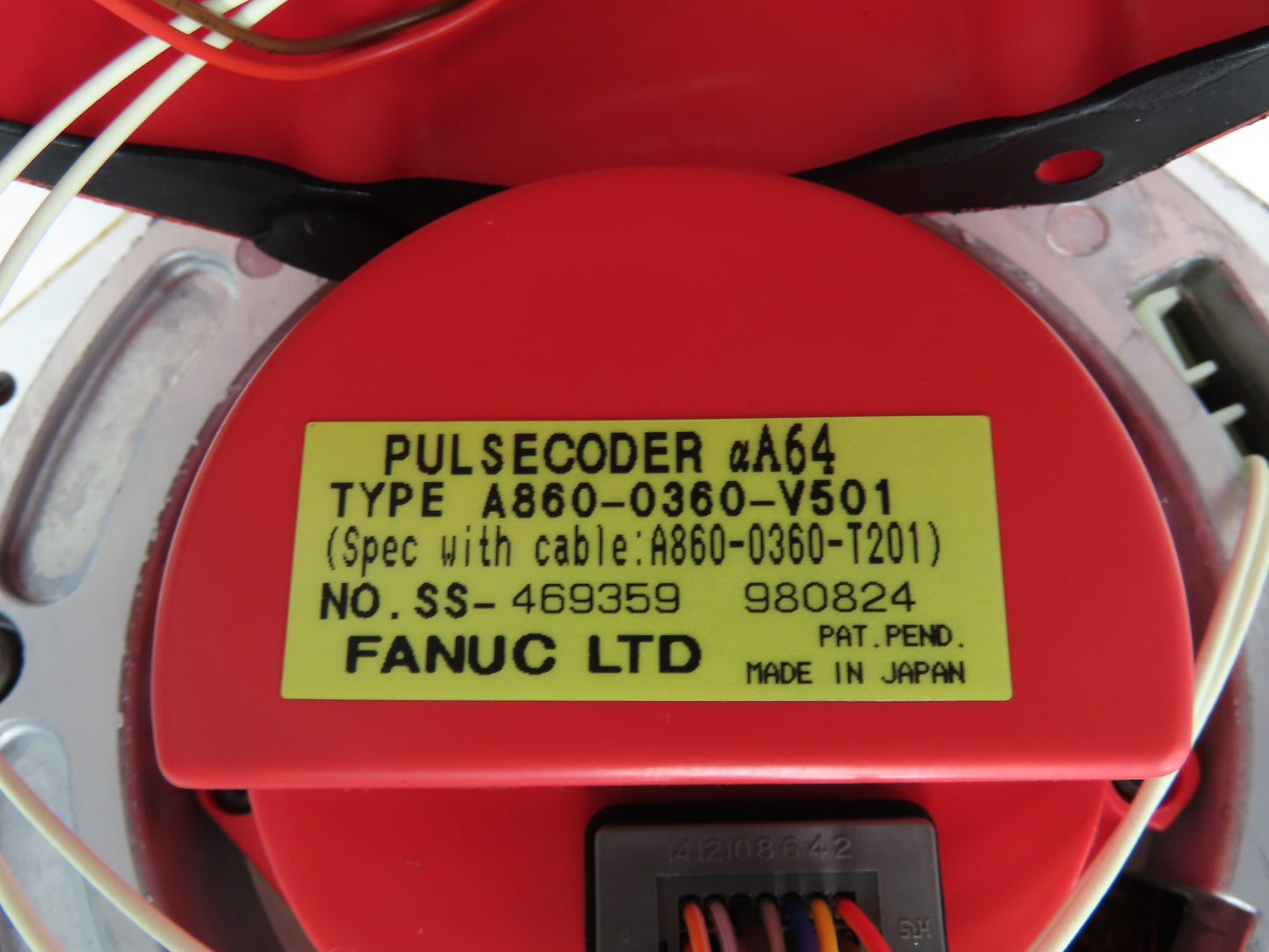 Fanuc A06B-0145-B075 AC Servo Motor 1.5Kw 167V 1500RPM Encoder A860-0360-V501