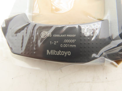 Mitutoyo 293-341-30 Digital Outside Micrometer 1-2" Range .00005" .001mm