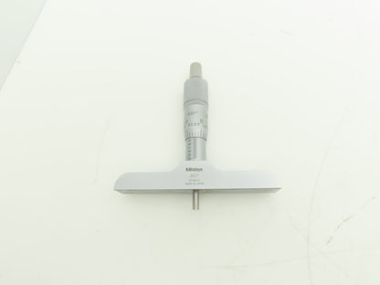 Mitutoyo 128-106 Depth Gage Micrometer 0-1" Range .001"Grad 4" Base