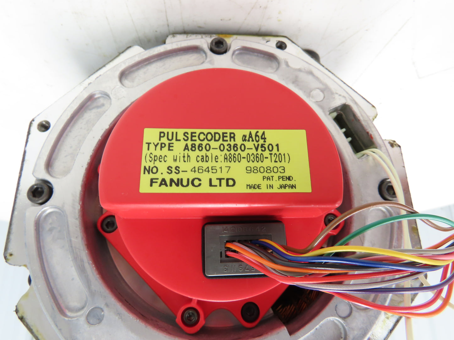 Fanuc A06B-0152-B075 AC Servo Motor 4.5Kw 194V 2000RPM Encoder A860-0360-V501