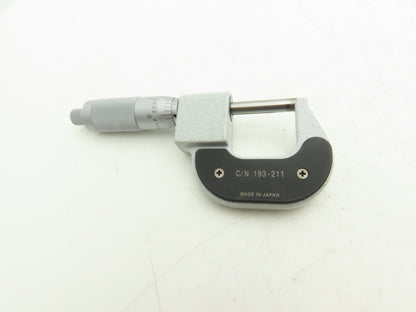 Mitutoyo 193-211 Mechanical Digit Outside Micrometer w/Counter 0-1" Range .0001"