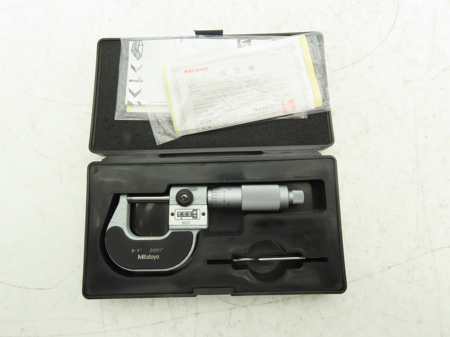 Mitutoyo 193-211 Mechanical Digit Outside Micrometer w/Counter 0-1" Range .0001"