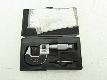 Mitutoyo 193-211 Mechanical Digit Outside Micrometer w/Counter 0-1" Range .0001"