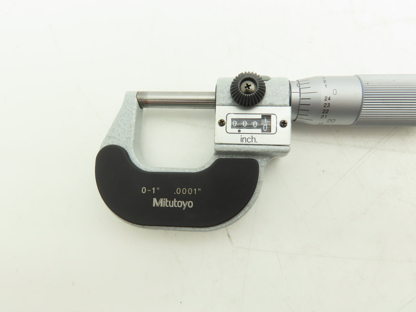 Mitutoyo 193-211 Mechanical Digit Outside Micrometer w/Counter 0-1" Range .0001"
