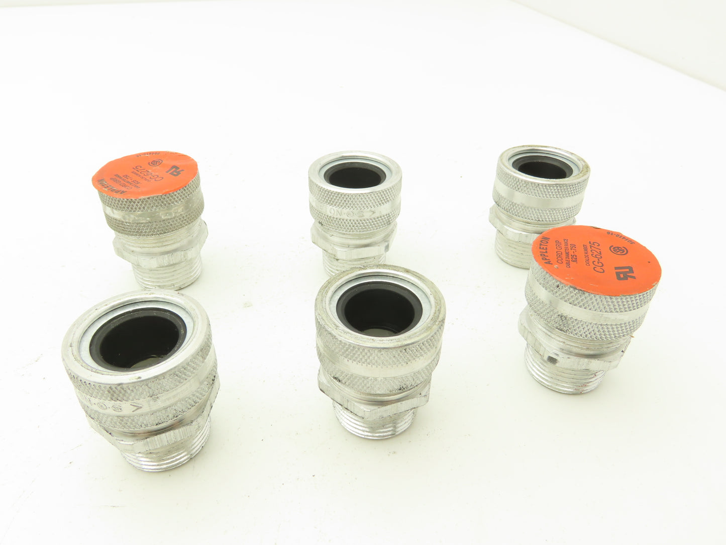 308742 CG-6275 Liquidtight .625 -.750" Strain Relief Cord Connector Lot of 6