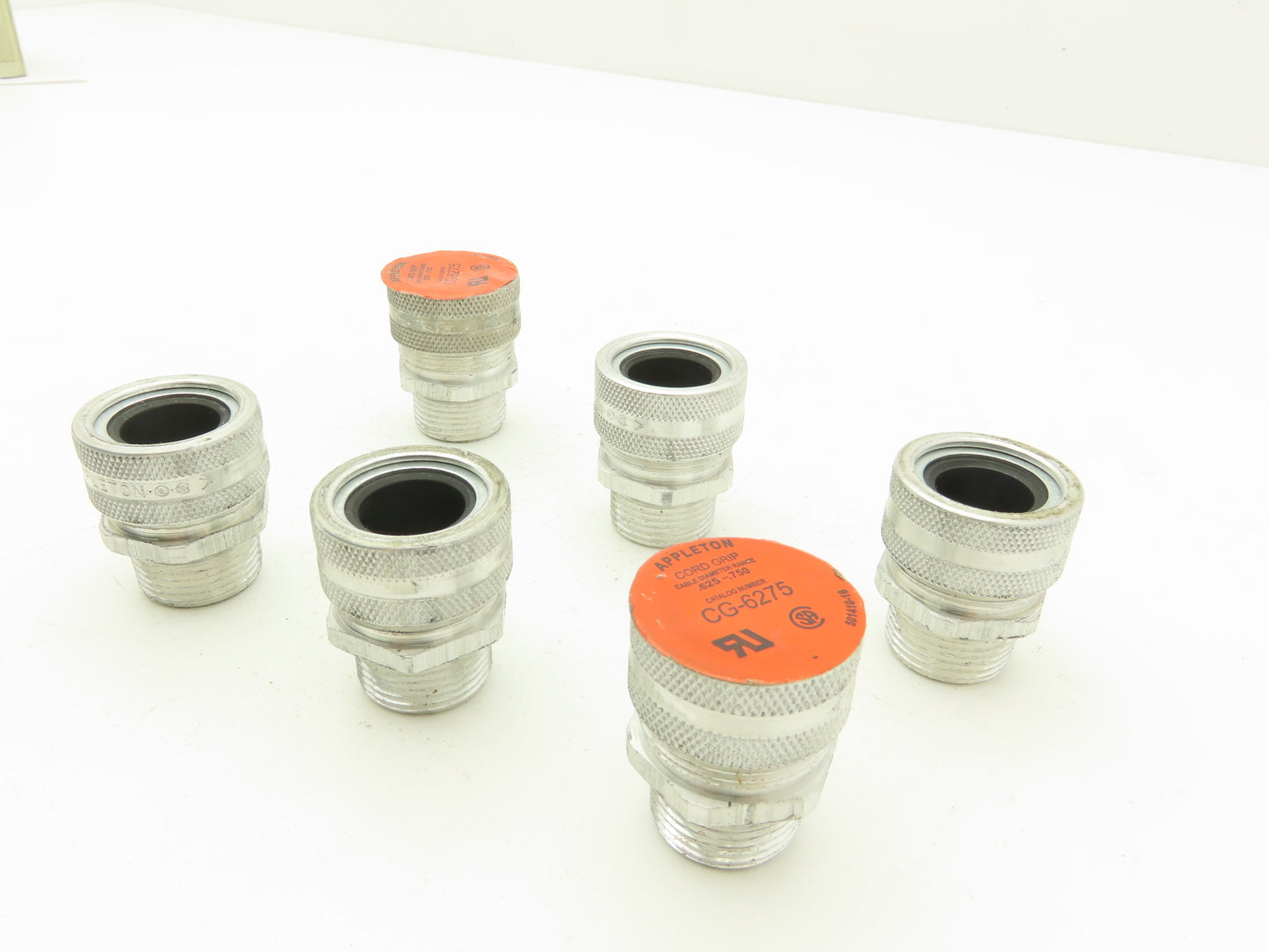 308742 CG-6275 Liquidtight .625 -.750" Strain Relief Cord Connector Lot of 6