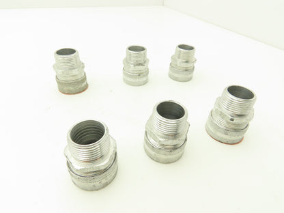 308742 CG-6275 Liquidtight .625 -.750" Strain Relief Cord Connector Lot of 6