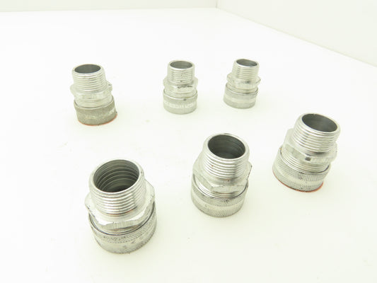 308742 CG-6275 Liquidtight .625 -.750" Strain Relief Cord Connector Lot of 6