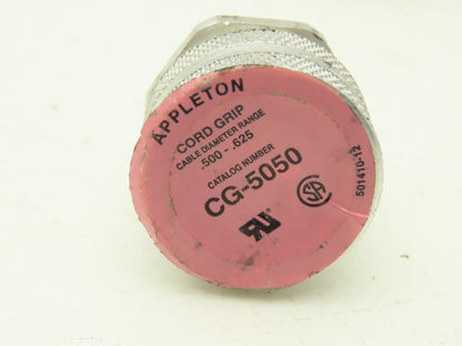 Appleton CG-5050 Liquidtight .500 - .625" Strain Relief Cord Connector Lot of 10