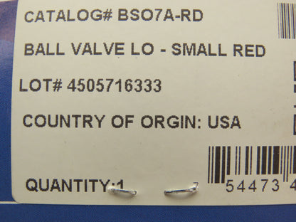 Brady BSO7A-RD Ball Valve Lockout Device Small 1/2" - 2.5" Pipes Lot of 3