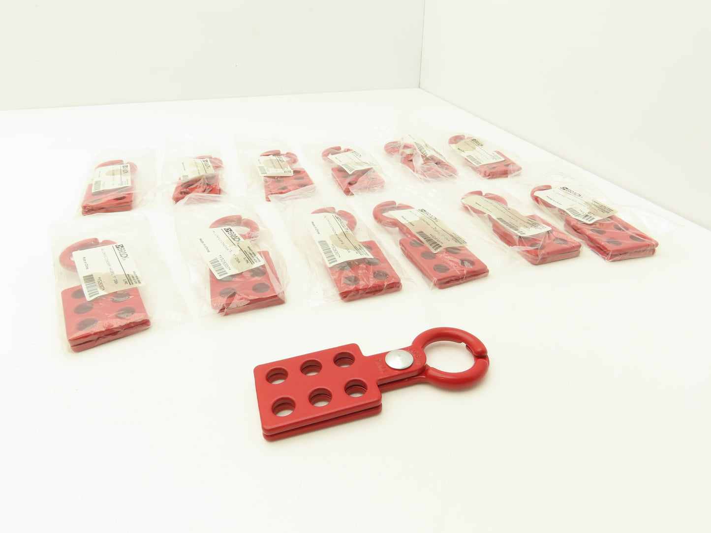 Brady Y528307 Lockout Hasp Padlock Type Aluminum 1" Diameter Lot of 13