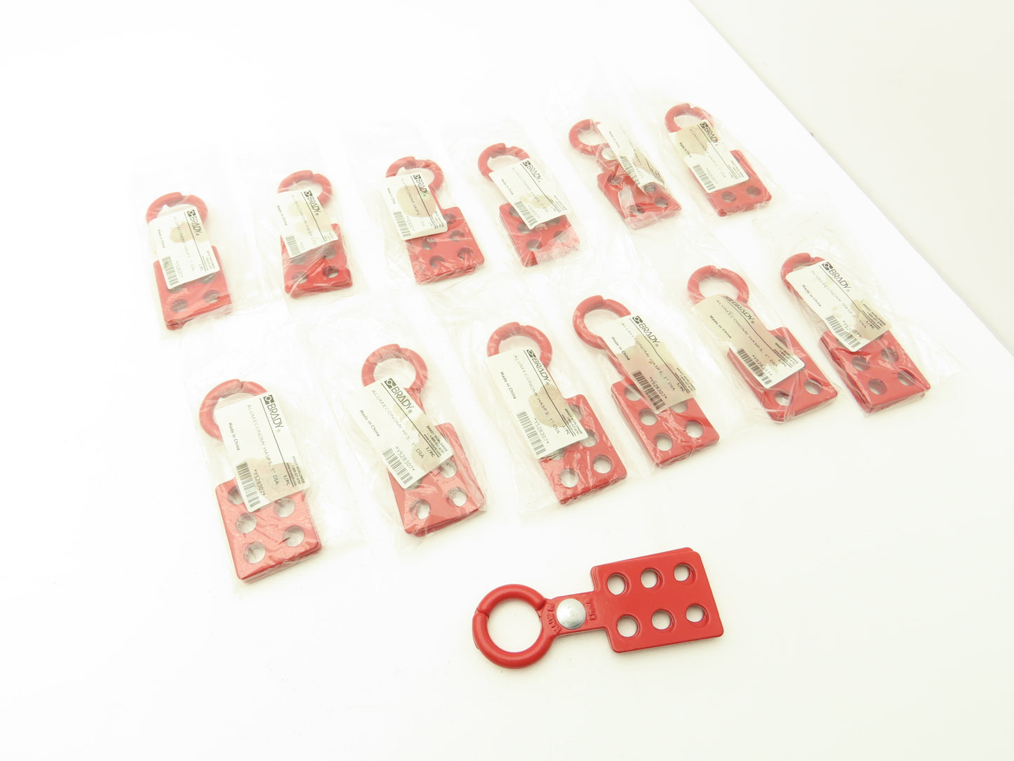 Brady Y528307 Lockout Hasp Padlock Type Aluminum 1" Diameter Lot of 13