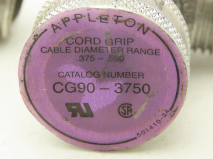 Appleton CG90-3750 Liquidtight .375-.500" Strain Relief Connector Lot of 5