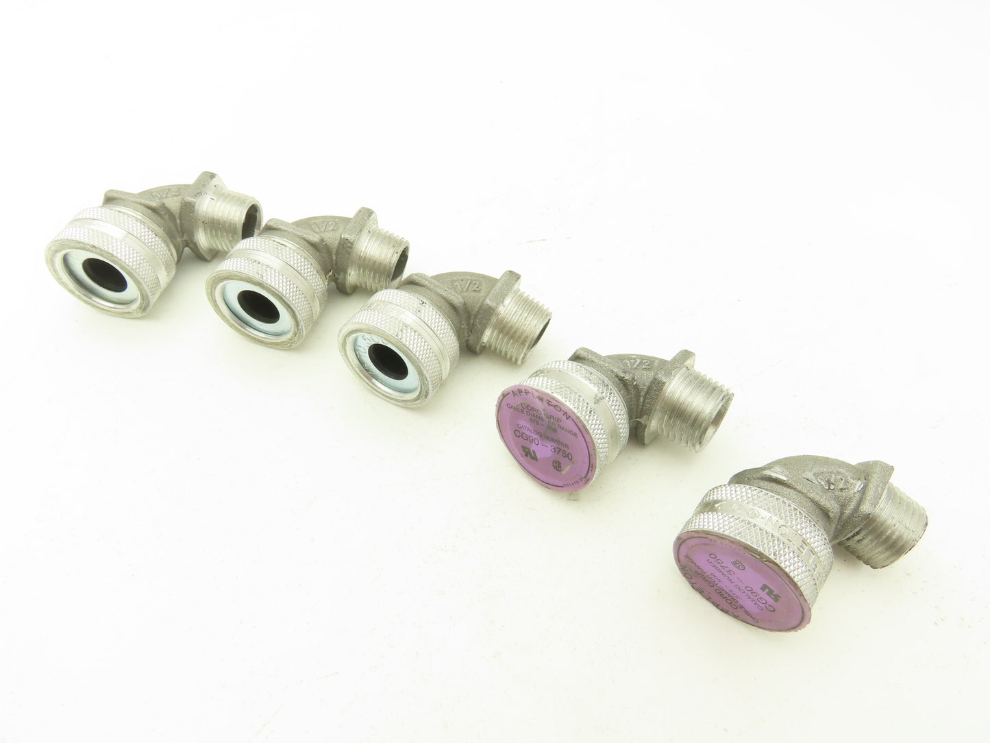 Appleton CG90-3750 Liquidtight .375-.500" Strain Relief Connector Lot of 5