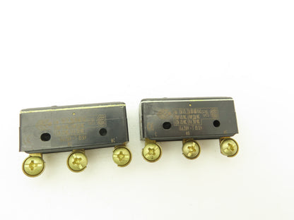 Honeywell BZ-2R5551-P4 Micro Switch Pin Plunger 15A 125/250/480VAC Lot of 2