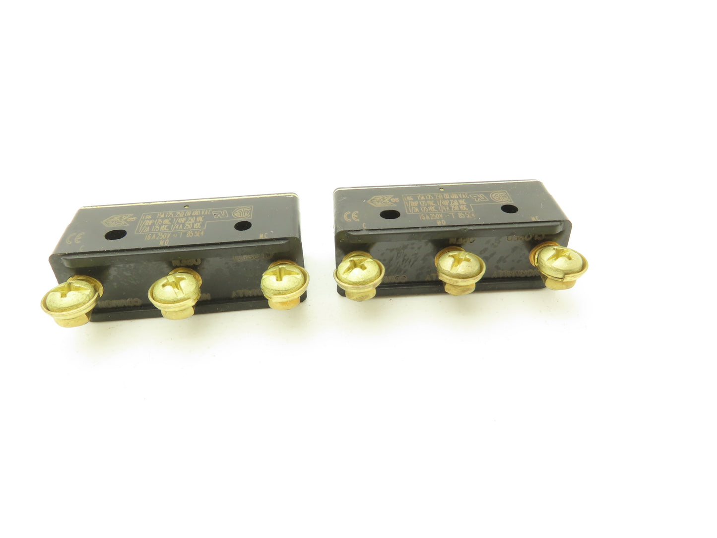 Honeywell BZ-2R5551-P4 Micro Switch Pin Plunger 15A 125/250/480VAC Lot of 2