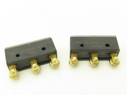 Honeywell BZ-2R5551-P4 Micro Switch Pin Plunger 15A 125/250/480VAC Lot of 2