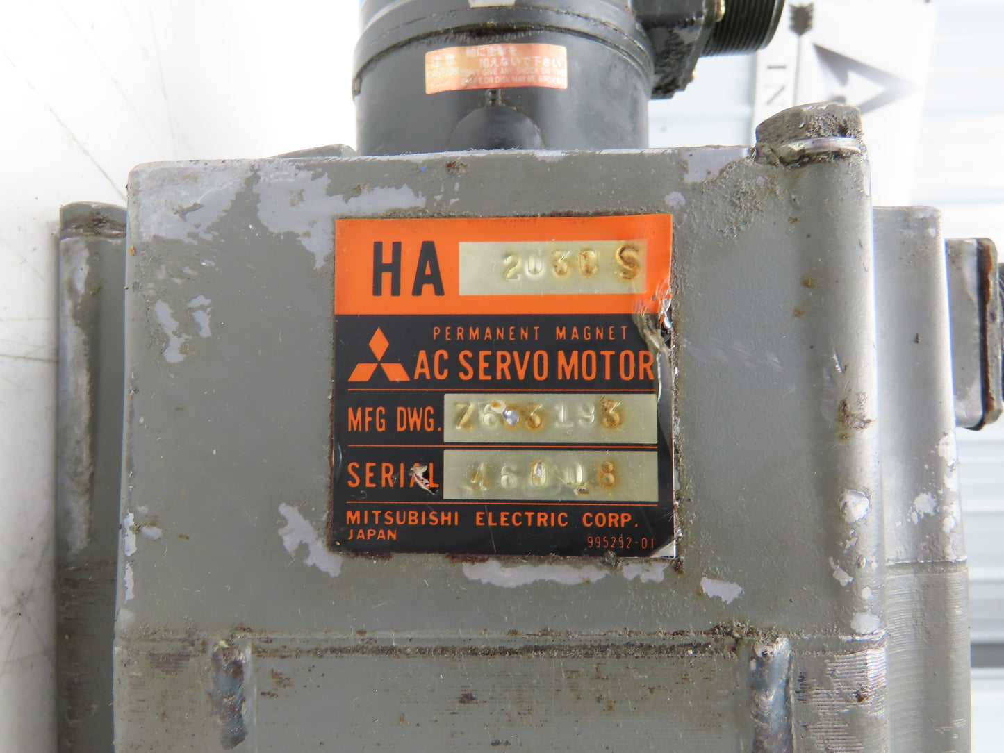 Mitsubishi HA203CS AC Servo Motor 3PH W/Encoder OSE5KN-6-12-108
