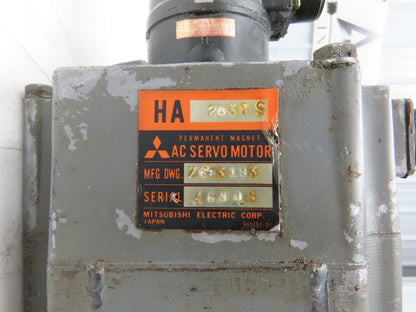 Mitsubishi HA203CS AC Servo Motor 3PH W/Encoder OSE5KN-6-12-108