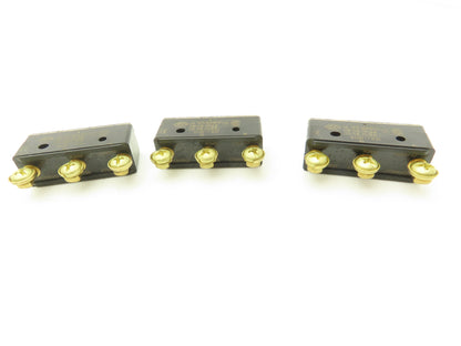 Honeywell BZ-2R5551-P4 Micro Switch Pin Plunger 15A 125/250/480VAC Lot of 3
