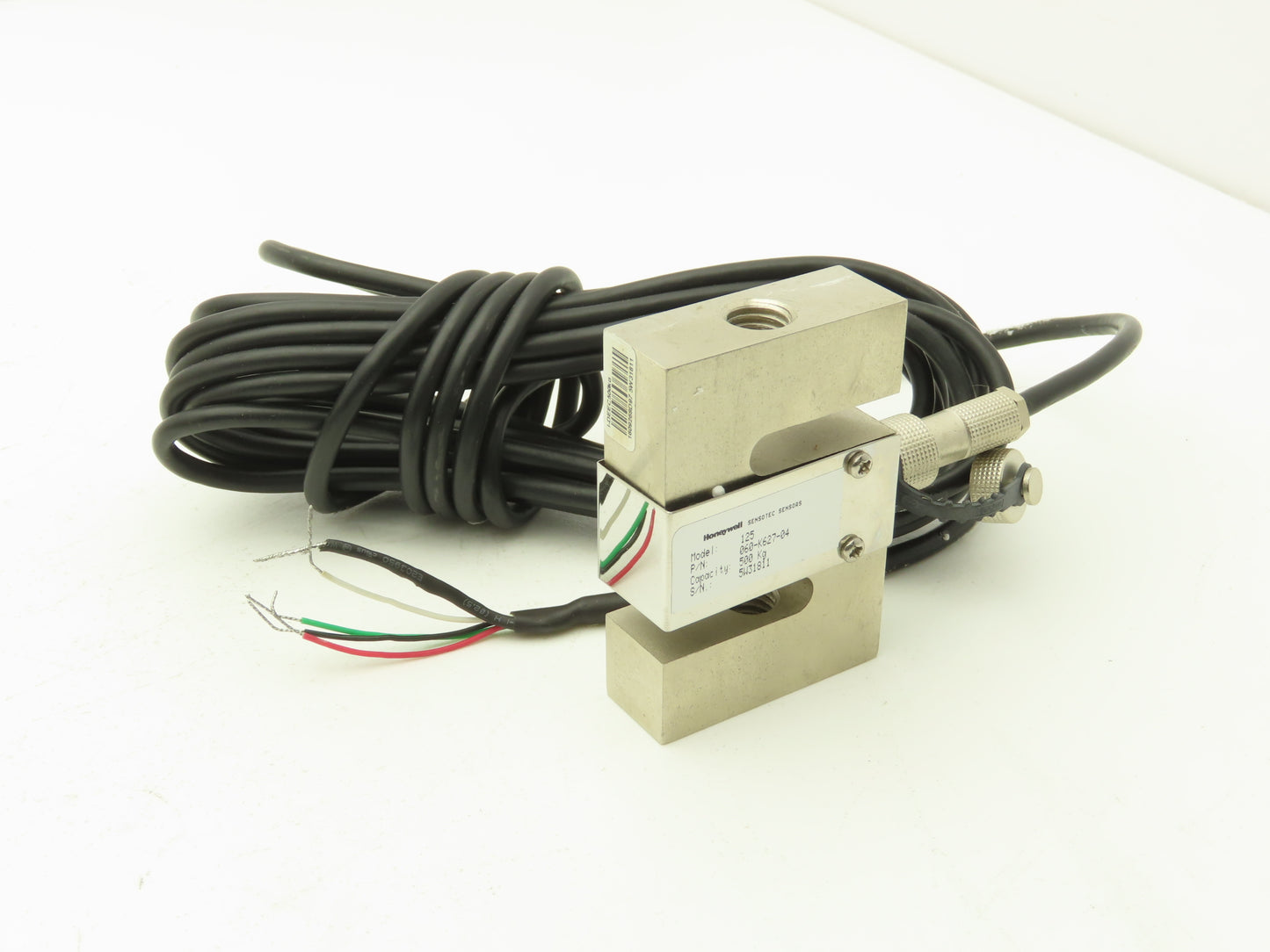 Honeywell 060-K627-04 Sensotec 125 Load Sensor S-Shape Stainless 500Kg Capacity