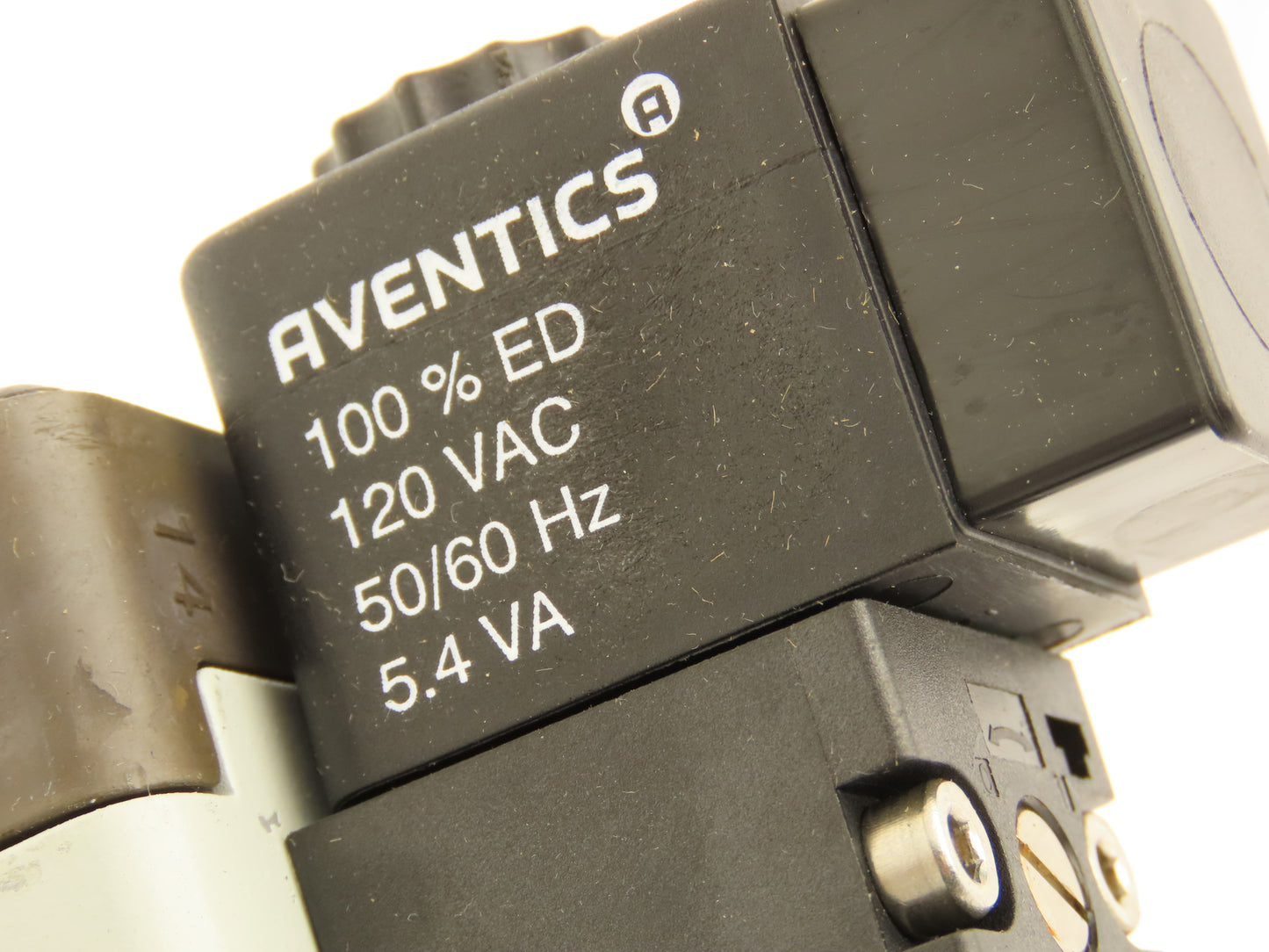 Aventics R432006076 Pneumatic Solenoid Directional Valve 45-145psi 120VAC Coil