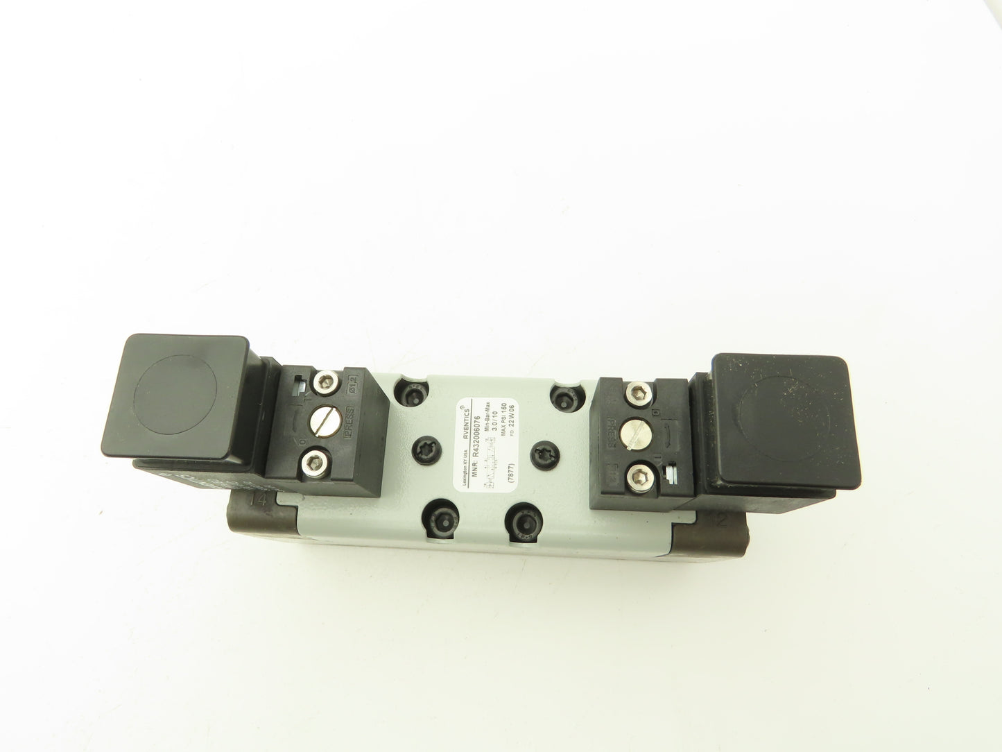 Aventics R432006076 Pneumatic Solenoid Directional Valve 45-145psi 120VAC Coil