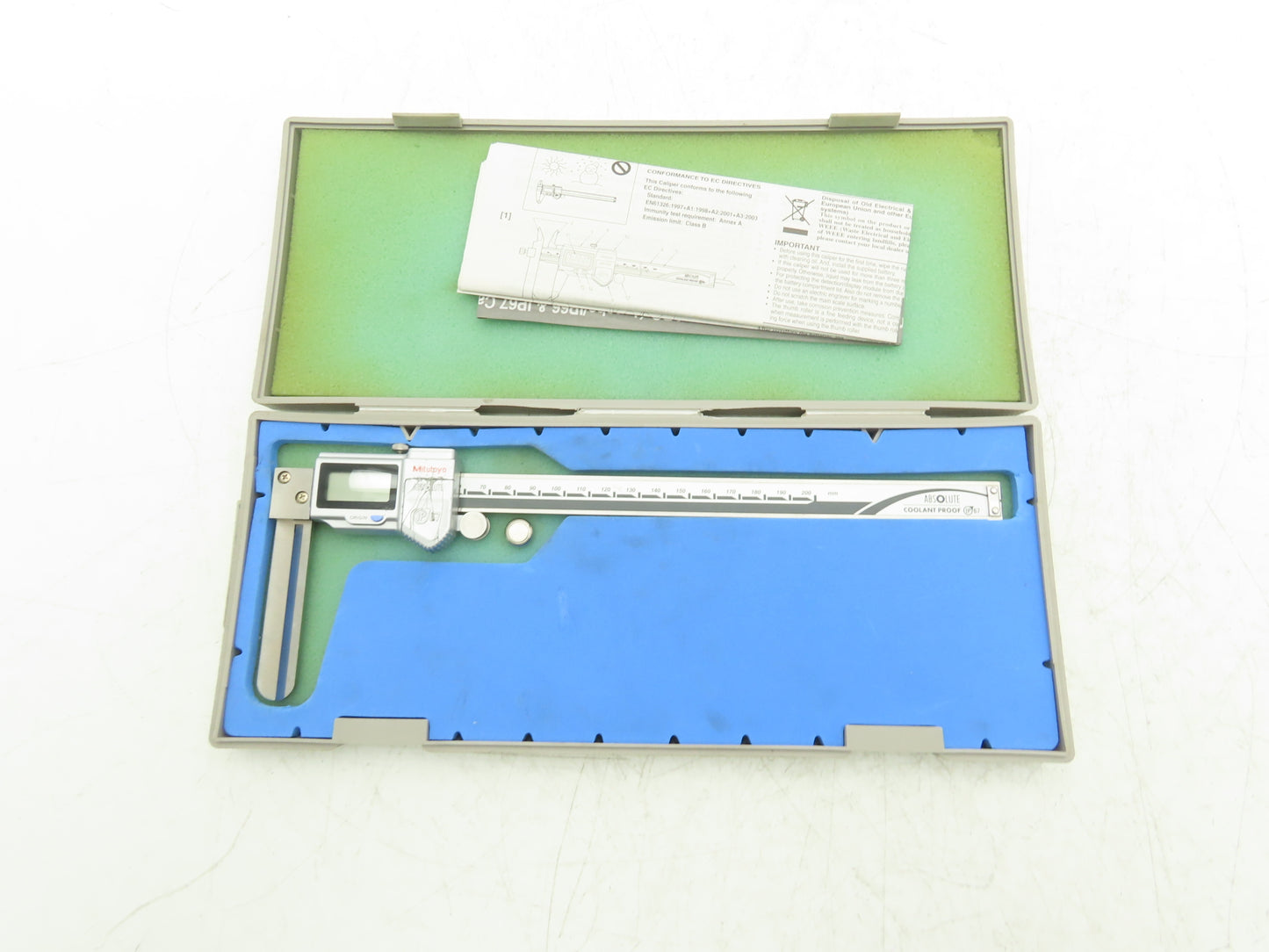 Mitutoyo NTD14-20PMX Knife Edge Inside Caliper 10-200mm 0.01mm Metric Digital