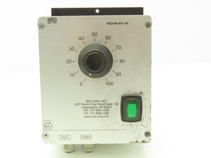 REO USA REOVIB ATS 100 Phase Angle Vibratory Frequency Controller 110/230V